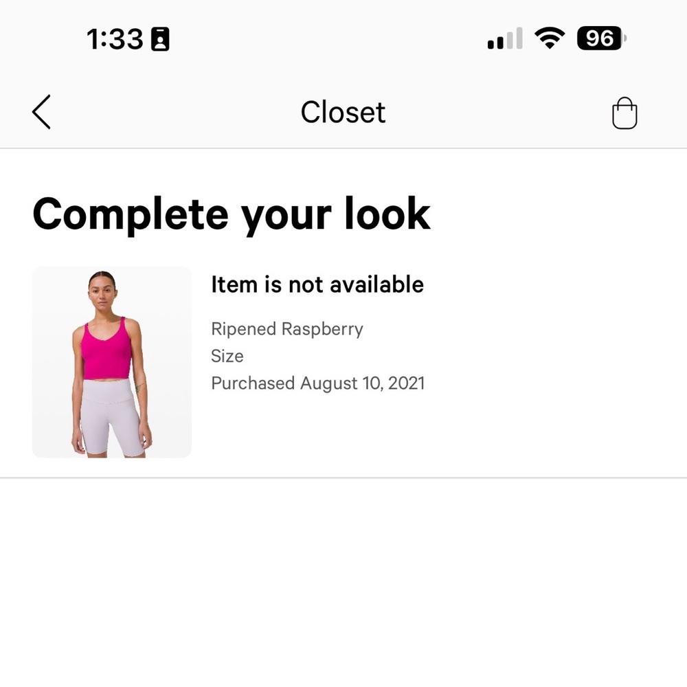 lululemon Align Tank Top - Ripened Raspberry - Picture 4 of 4